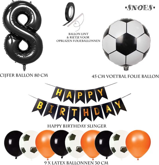 Set de ballons en aluminium 5 pièces Champion de Voetbal