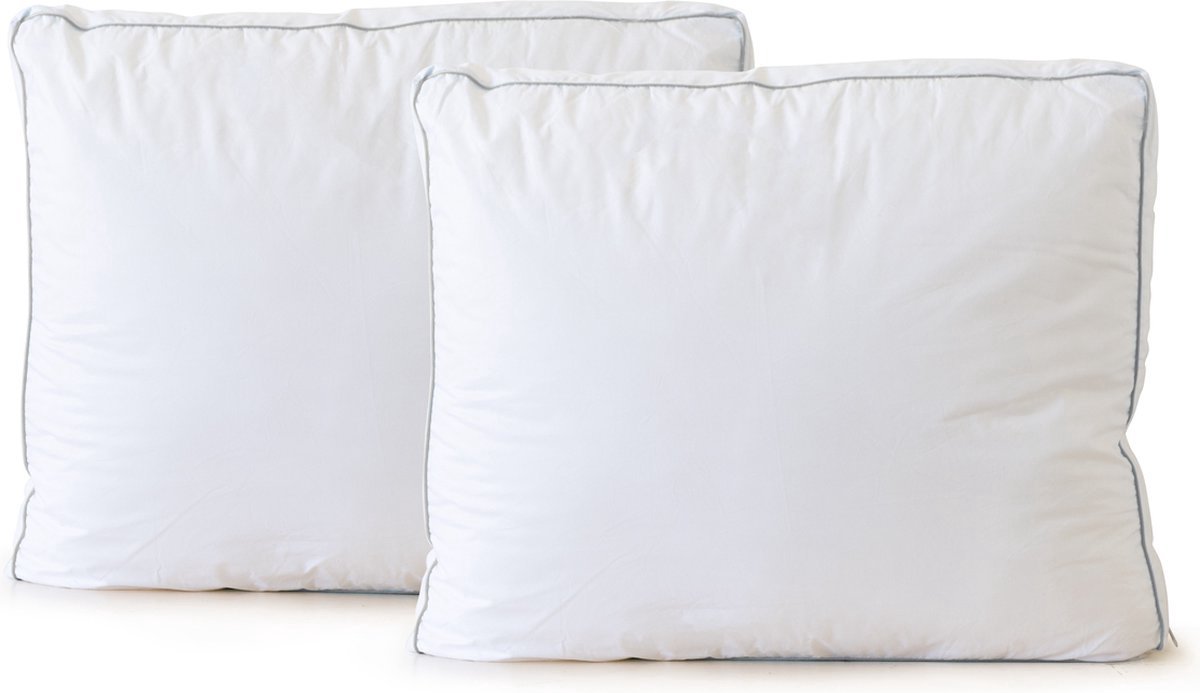 Eleganzzz Hoofdkussen Night Care Boxmodel Kussen 2 Stuks Hoofdkussens Kussen 50x60x10cm Set van 2 Kussens