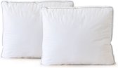 Eleganzazz Pillow Night Care - Oreiller modèle boîte - Oreillers 2 pièces - Oreiller 50x60x10cm - Set de 2 Coussins