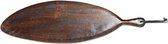 Tapasplank - broodplank hout - walnoot - organische vorm - by Mooss - 75 x 32 cm