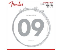 Fender 3250L Super Bullet, Nickel Plated Steel Guitar Strings - Snarenset voor elektrische gitaar .009-.042