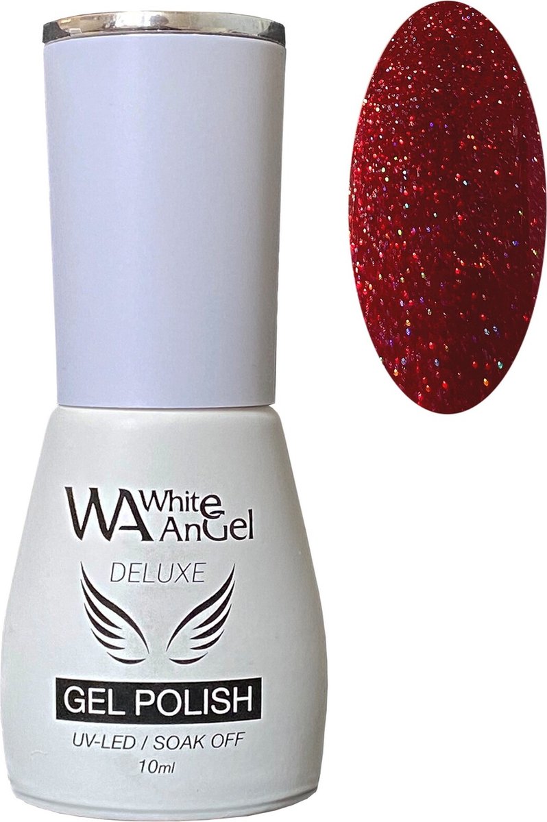 Gellex White Angel Deluxe Gel Polish (107) Royal Red 10ml Gellak Gel nagellak Shellac Gel nagels Gel Nails