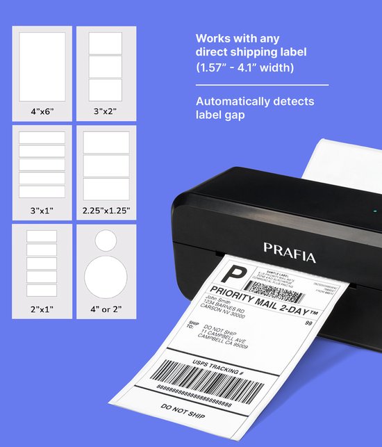 Imprimante d'étiquettes Prafia PR-202