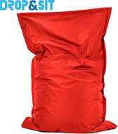 Drop & Sit Zitzak - Rood - 100x150 cm - Voor binnen en buiten