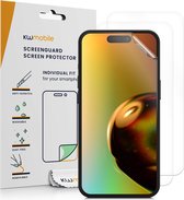 kwmobile 3x screenprotectors geschikt voor iPhone 15 Plus - beschermende folie voor smartphone