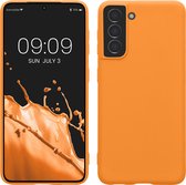 kwmobile telefoonhoesje geschikt voor Samsung Galaxy S21 - Hoesje voor smartphone - Back cover in fruitig oranje