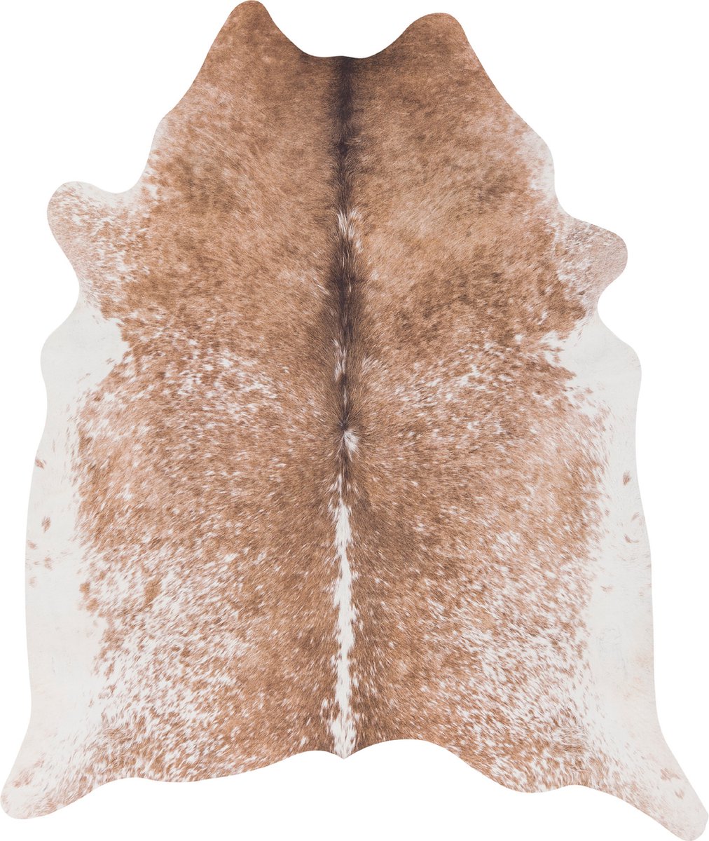 Pergamon Tapijt synthetische vezel dierenbont look Bruin Creme