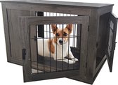 MaxxPet Houten Hondenbench - Hondenhuisje voor binnen - Hondenhok - kennel - 96x61x64cm