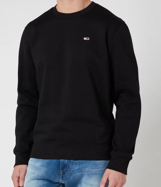 Tommy Hilfiger | Regular fleece crew neck | Zwart | M