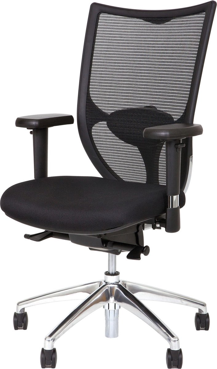Ergonomische bureaustoel NPR1813 model 1554 met zwarte rugleuning