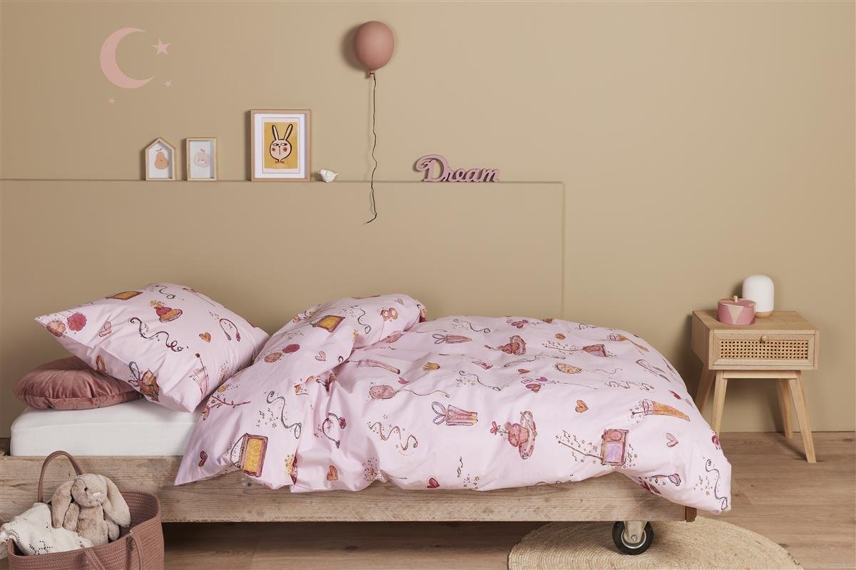Beddengoed The Lion King voor kinderen, omkeerbaar dekbedovertrek 140 x 200 cm, kussensloop 63 x 63 cm, 100% katoen (beddengoed The Lion King, 140 x 200 cm