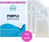 Jinius ® - Pimple Patches - Pimple Patch - Acne Patch - Puisten Verwijderaar - Puisten Pleister - Acne Pleister - Acne Sticker - Puistjes Verwijderen - 216 stuks