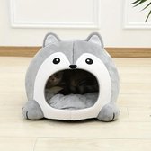 Kattenmand in iglo-vorm | Nestel je kat in comfort | Iglo-vormige kattenmand met warme en zachte kussens voor een veilige schuilplaats