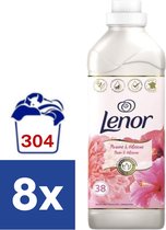 Lenor Pioenroos & Hibiscus Wasverzachter (Voordeelverpakking) - 8 x 847 ml (304 wasbeurten)