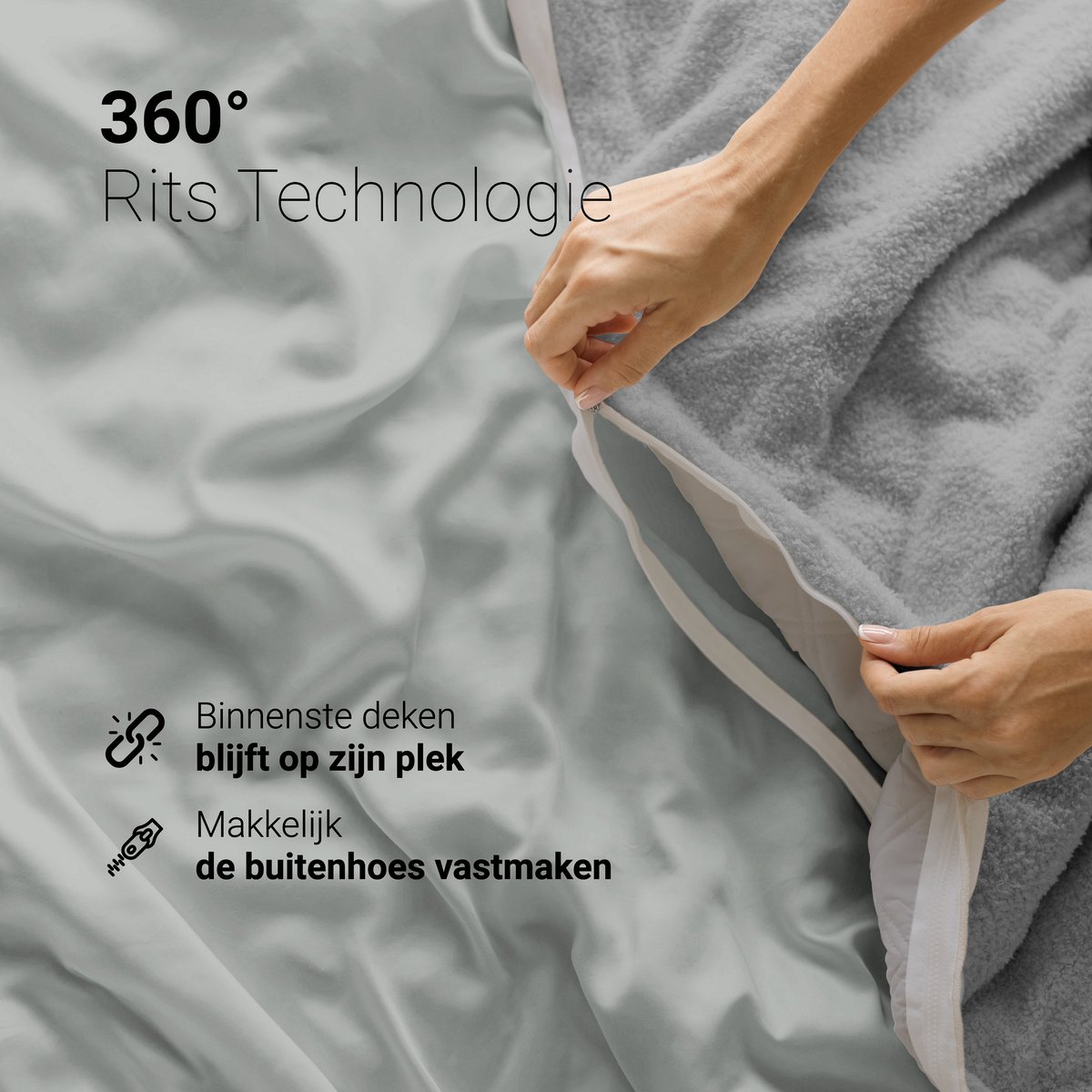 CozySense® - Couverture lestée 5 kg - Weighted Blanket - Couverture lestée  
