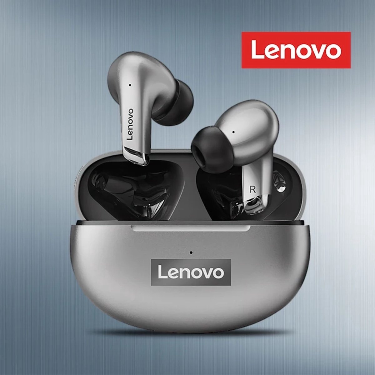 Lenovo LP5 TWS - earphones (Grijs) - wireless oordoppen - AirPods - Bluetooth oordopjes