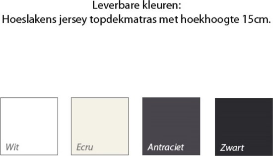 Hoeslaken Jersey Katoen Topdekmatras 70x200 Wit