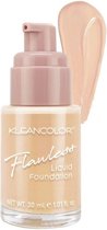 Kleancolor Flawless Liquid Foundation - 02 - Bisque - Foundation - 30 ml