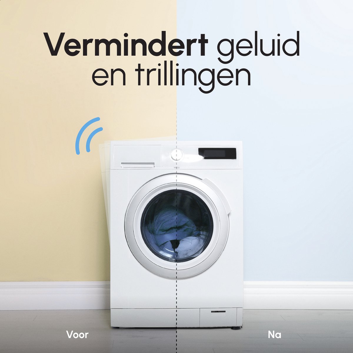 Bodo® Trillingsdempers Wasmachine - Droger – Set van 4 – Zwart — afbeelding 5