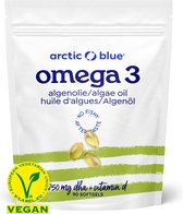 Arctic Blue - Omega 3 Algenolie Capsules - 250 mg DHA - Met Vit D - 90 doseringen - Vegan Keurmerk