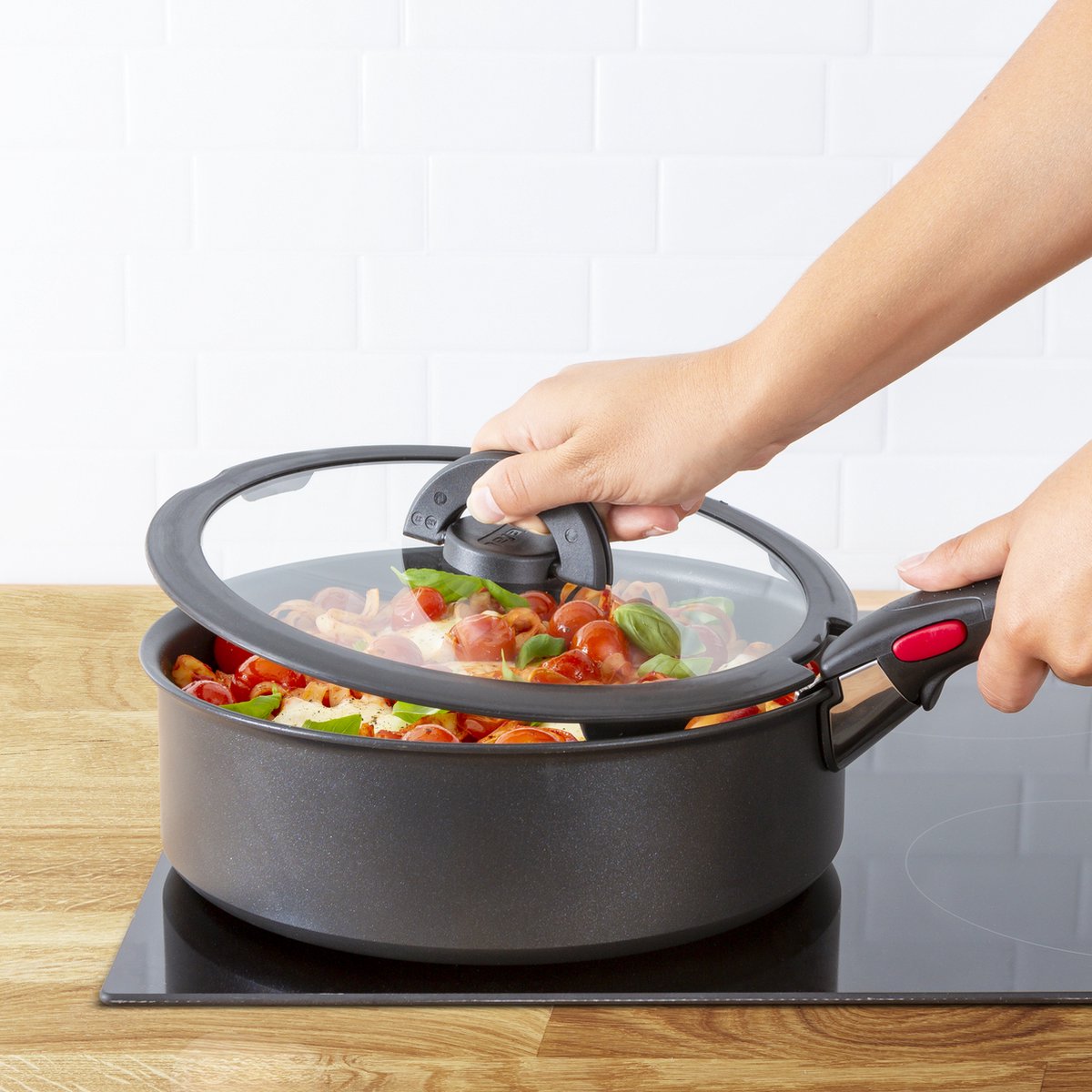 Tefal L9936282 Ingenio Üvegfedő (18 cm