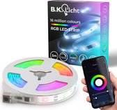 B.K.Licht - RGBIC LED Strip - 5 meter - smart WiFi - USB - muzieksensor - lopende verlichting - slimme verlichting - met App