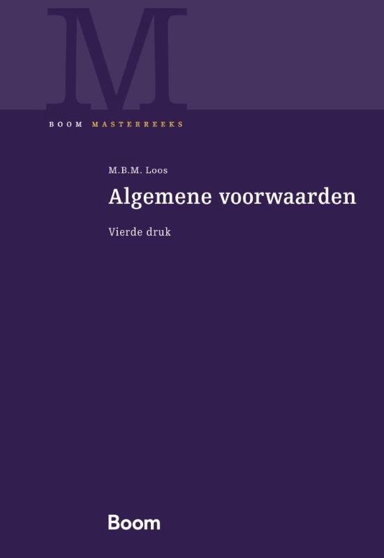 Boom Masterreeks - Algemene voorwaarden - cover