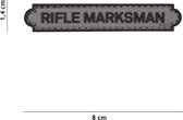101 Inc Embleem 3D Pvc Rifle Marksman Tab Grijs  18013
