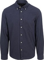 Marc O'Polo - Overhemd Twill Donkerblauw - Heren - Maat M - Regular-fit