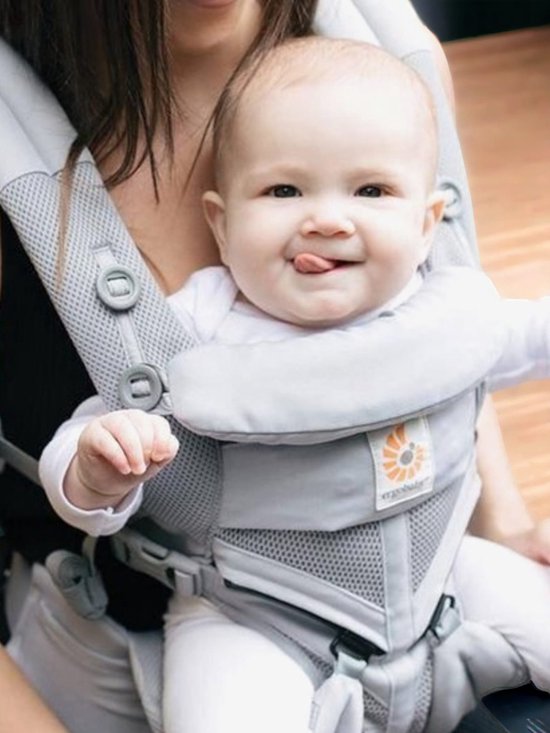 Ergobaby - Omni 360 - Cool Air Mesh Draagzak Baby - Licht Grijs van Ergobaby — afbeelding 4