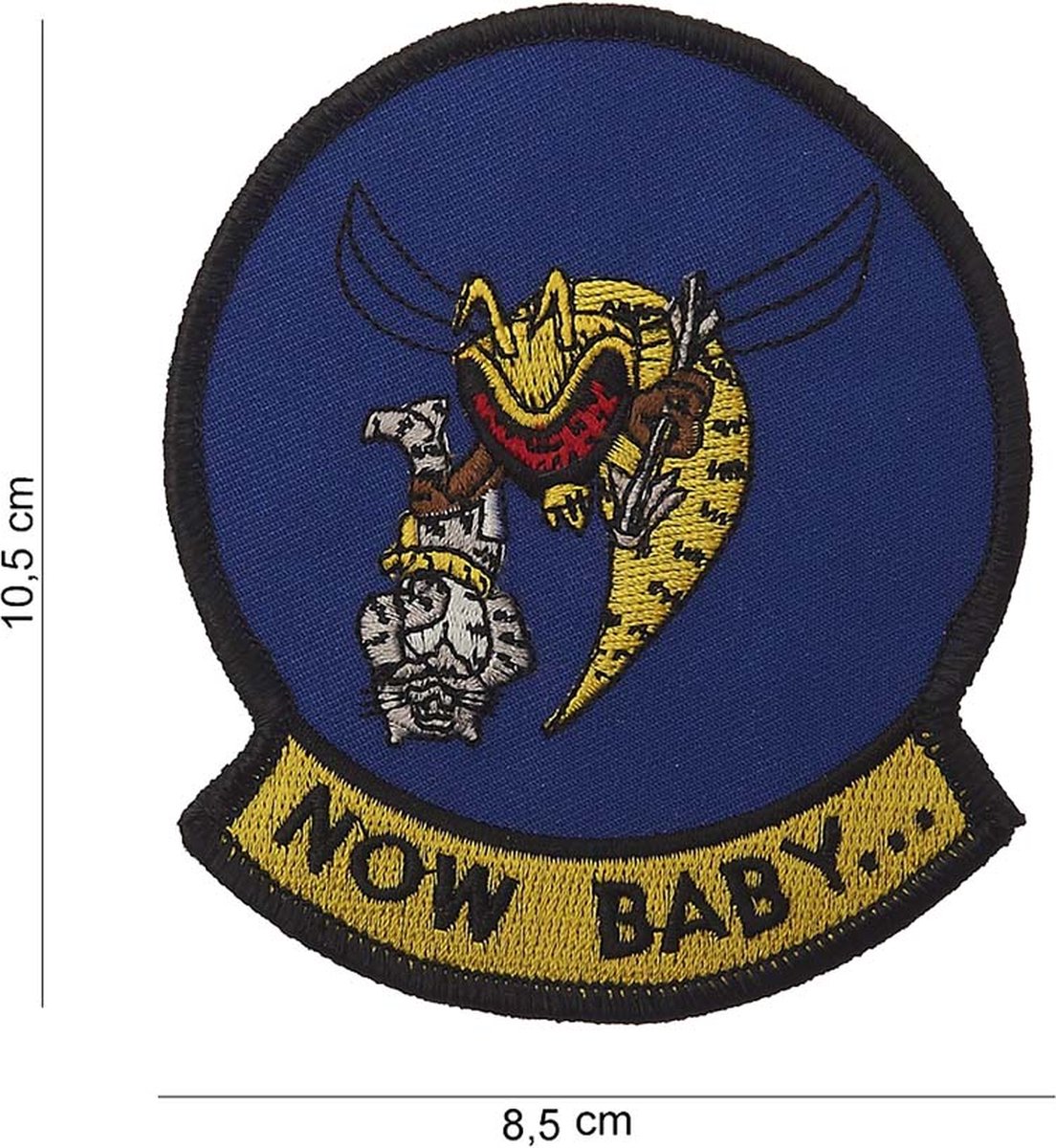 Embleem stof Now baby.....