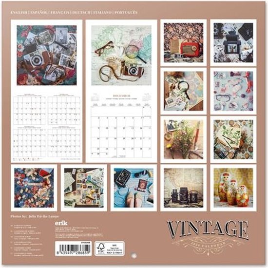Vintage Kalender 2024 bol