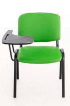 CLP Ken Bezoekersstoel - Met klaptafel - Kunstleer groen