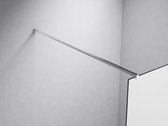 Clp SQUARE - Roestvrijstalen douchewand - NANO-glas - Semi-matglazen 140 x 200 x 100 cm