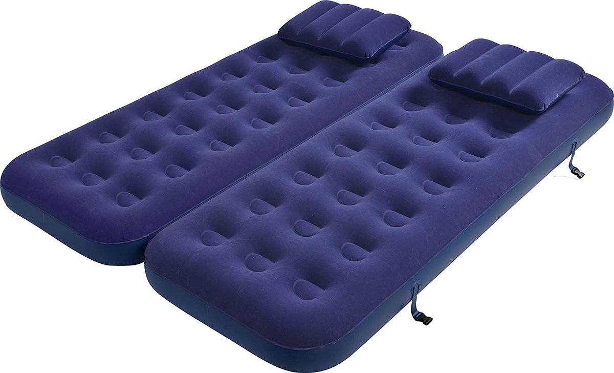 aufblasbares 4 in 1 Luftbett Set / Campingmatratzen inklusive 2 Kissen 2 x 191 x 73 x 22 cm
