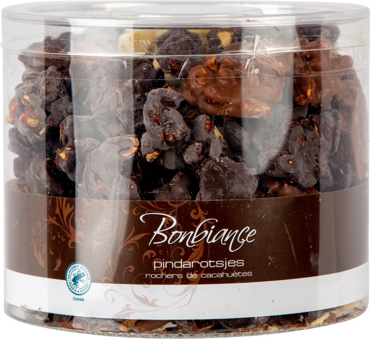 Bonbiance - Pindarotsjes Chocolade - Melk Puur & Wit - Silo 1 Kilo - Belgische - België