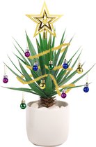 Kerstballen - Voor je planten - Set van 10 ballen - Inclusief 1 slinger en 1 ster - Kerstversiering - Decoratie