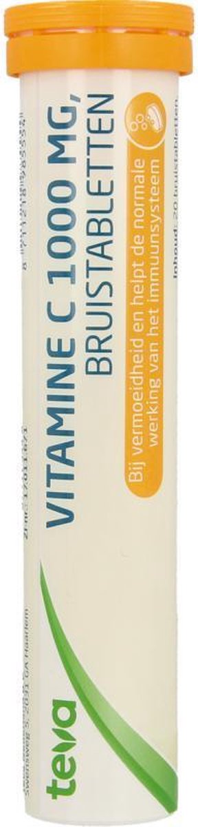 Teva Vitamine C Bruistablet 1000MG 20st