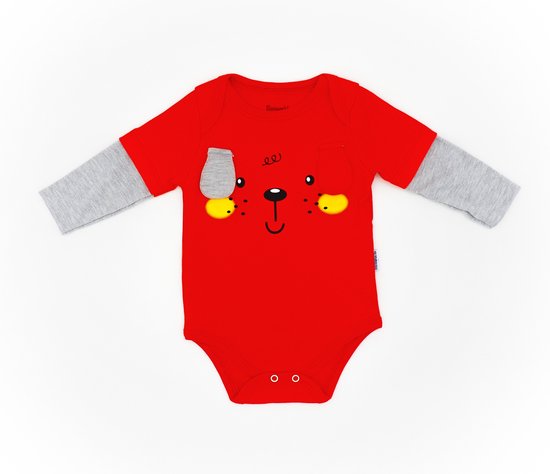 Jongen 3 delige set - baby boy - jongen - baby kleding set maat 68/74 rood andere kleuren en maten