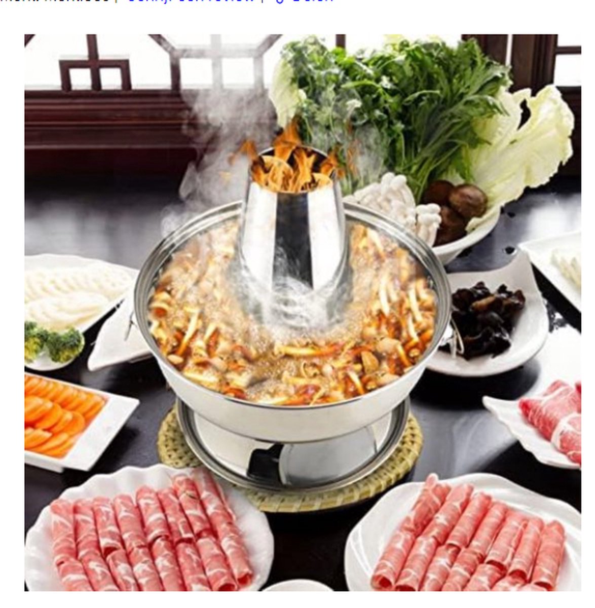 Tristar Electric Hotpot PZ-9131 - Fondue chinoise - BBQ coréen et plaque de  gril - Y