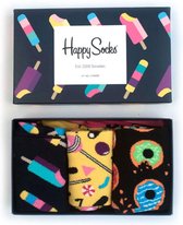 Bol.com Happy Socks - Unisex 3-Pack Sweets Gift Box Sokken - 41-46 aanbieding