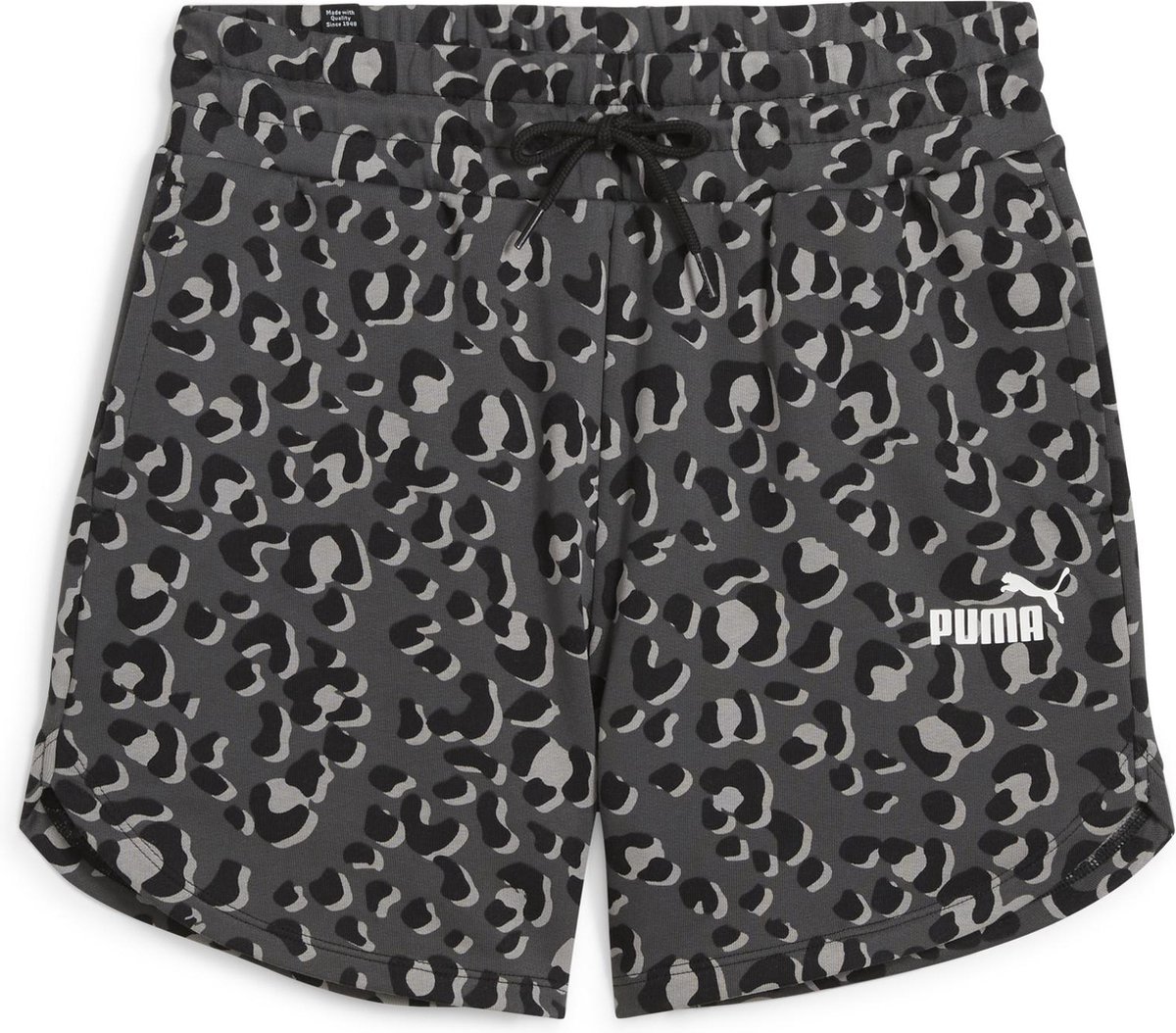 PUMA ESS+ ANIMAL 5 AOP Shorts Dames Broek Puma Zwart