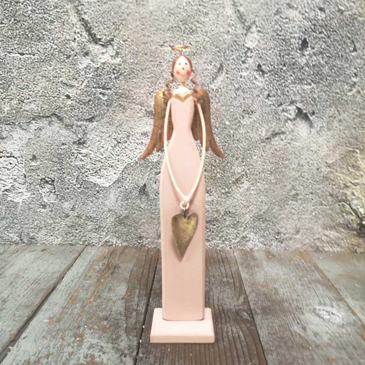 Saga Engel hout - kerstdecoratie