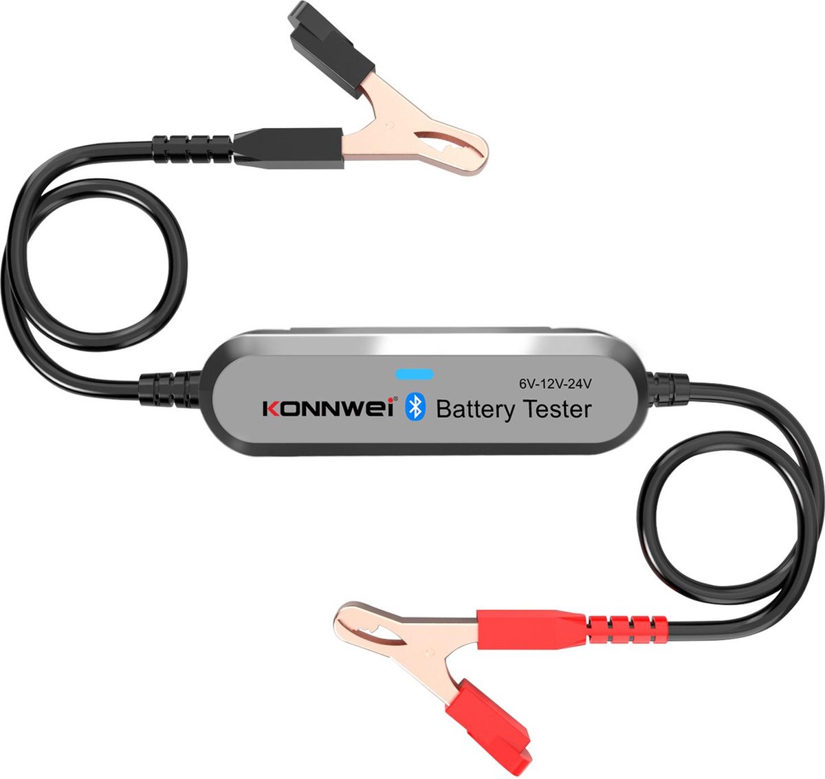 Konnwei BK200 Draadloze Batterij Tester op Bluetooth - Opladen Analyzer - Dynamo check - 100-2000 CCA 6V 12V 24V Battery Detector Lead-acid Cranking Charging Analyzer