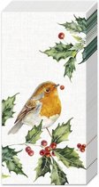 6 Paquets de mouchoirs en papier - Lexi et Robin - Noël - Houx - Robin - Vogel