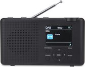 Reflexion Draagbare DAB+ en FM-radio - met oplaadbare batterij en hoofdtelefoonaansluiting - antraciet/grijs