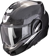 Scorpion EXO-TECH EVO CARBON ROVER Black-White - Maat S - Integraal helm - Scooter helm - Motorhelm - Zwart