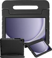 Hoesje - Geschikt voor Samsung Galaxy Tab A11 / A9 - Kinderhoes Shockproof Bumper - Kidsproof Case - Tablethoes - Kinder Hoes Cover - Zwart