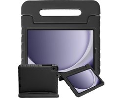 Hoesje - Geschikt voor Samsung Galaxy Tab A11 / A9 - Kinderhoes Shockproof Bumper - Kidsproof Case - Tablethoes - Kinder Hoes Cover - Zwart