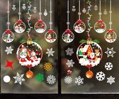 Kerst raamstickers, herbruikbare kerstversieringen, raamklampen voor kerstdecoratie, feestbenodigdheden, spiegels, winkelvenster (Santa)